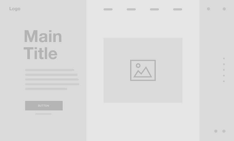 Website wireframe design